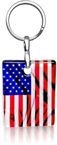 img 3 attached to American USA Flag Keychain Women