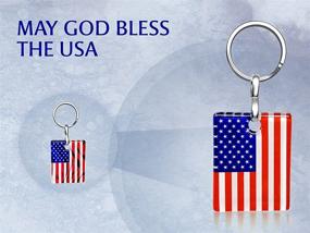 img 1 attached to American USA Flag Keychain Women