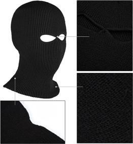 img 1 attached to Aneco Pieces Knitted Balaclava Outdoor Outdoor Recreation in Climbing