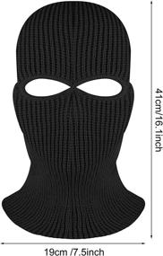 img 3 attached to Aneco Pieces Knitted Balaclava Outdoor Outdoor Recreation in Climbing