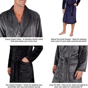 img 1 attached to 🛀 Cozy up in Style with the Eddie Bauer Plush Robe Fleece