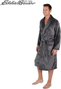 img 3 attached to 🛀 Cozy up in Style with the Eddie Bauer Plush Robe Fleece