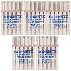 img 3 attached to 🧵 25 Schmetz Embroidery Sewing Machine Needles - Size 75/11 (130/705H H-E) - Original Version