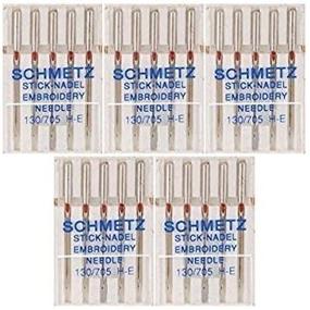 img 4 attached to 🧵 25 Schmetz Embroidery Sewing Machine Needles - Size 75/11 (130/705H H-E) - Original Version