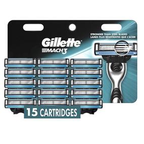 img 4 attached to 🪒 Efficient 15-count Gillette Mach3 Men's Razor Blade Refills for Sensitive Skin