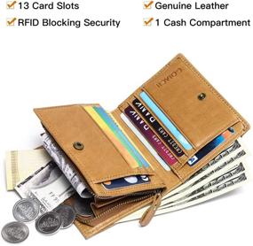 img 1 attached to GOIACII Genuine Leather Wallet Blocking Men's Accessories in Wallets, Card Cases & Money Organizers