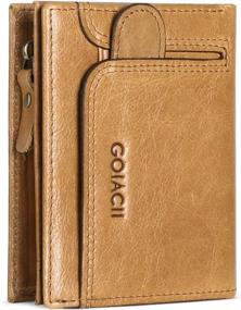 img 4 attached to GOIACII Genuine Leather Wallet Blocking Men's Accessories in Wallets, Card Cases & Money Organizers