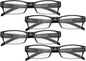 img 4 attached to Прямоугольные очки для чтения BFOCO Eyeglasses