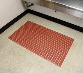 img 1 attached to 🔧 Durable Workstation Rubber Anti-Fatigue Drainage Mat - Janitorial & Sanitation Supplies for Optimal Comfort