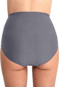 img 2 attached to 👙 Flattering Womens Bikini Bottoms/Skirt Swimsuit with High/Low Waist & Tummy Control