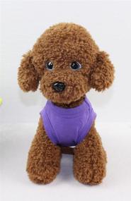 img 1 attached to 👕 Alroman Purple Vest for Dogs and Cats: Summer Shirt for Small Dogs, Puppy, Male & Female, Cotton Clothes for Pet Vacation, Boys and Girls – Dog Clothing, Cat Apparel, T-Shirt, and Vest