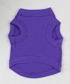 img 3 attached to 👕 Alroman Purple Vest for Dogs and Cats: Summer Shirt for Small Dogs, Puppy, Male & Female, Cotton Clothes for Pet Vacation, Boys and Girls – Dog Clothing, Cat Apparel, T-Shirt, and Vest