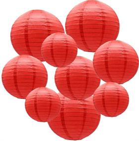 img 4 attached to ADLKGG Round Hanging Paper Lanterns Decorations For Party Wedding Birthday Baby Showers Christmas Supplies