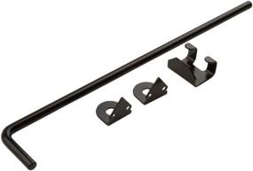 img 1 attached to 🔐 Versatile and Durable National Hardware N177-188 V835 Cane Bolt in Black – 1/2’’ x 18’’