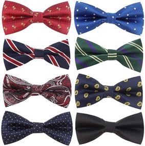 img 4 attached to Premium Collection: Sophisticated Adjustable Pre Tied Men's Accessories, 👔 Ties, Cummerbunds & Pocket Squares - Available in Various Elegant Colors