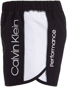 img 2 attached to 🩳 Stylish Calvin Klein Girls' Performance Shorts for Active Girls' Clothing