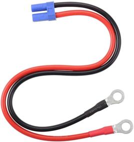 img 4 attached to 🔌 10AWG Wire EC5 Female Plug Connector Cable with O Ring Eyelet Terminal, 1.4Ft/40CM Length, Ideal for RC ESC Charger Side Power