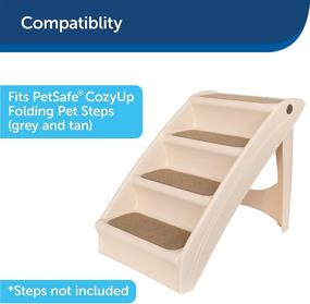 img 1 attached to 🔍 Optimized Search: Tan Replacement Fabric Covers for PetSafe CozyUp Folding Pet Steps