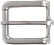 nickel single rectangular roller buckle logo