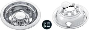 img 1 attached to 🚚 Kaper II SS-1604-EZNU Polished Stainless Steel Truck Wheel Simulator Set - Compatible with Chevrolet, Ford, and Dodge (16"x6" 6.5" Bolt Circle 8 Lug 4 Hand Hole, Pop Off for 4-Wheel Drive Hubs)