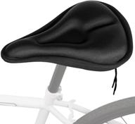 gel bike seat cover: silica foam padded cushion for comfortable outdoor cycling, spin & mountain bikes logo