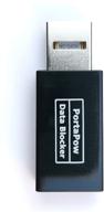 блокиратор данных usb portapow (черный) - защита от аккумуляторного пиратства в безопасности логотип