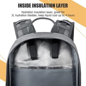 img 3 attached to 🎒 Gelindo Hydration Pack Backpack: 900D Tactical MOLLE Daypack with Quick-Release 2L Water Bladder for Hiking, Hunting, Biking, and Climbing