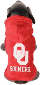 img 2 attached to 🐶 NCAA Oklahoma Sooners Polar Fleece Hooded Dog Jacket: Show Your Team Spirit in Warmth and Style!