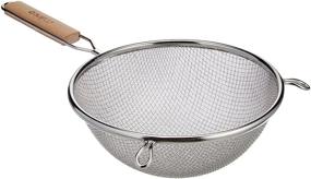 img 1 attached to 🔍 Winco MS3A-8D Double Fine Mesh Strainer: 8-Inch Diameter, Medium, Stainless Steel, Tan