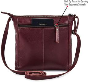 img 1 attached to COCHOA Pebbled Leather Crossbody Handbags Women's Handbags & Wallets