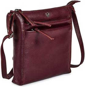 img 4 attached to COCHOA Pebbled Leather Crossbody Handbags Women's Handbags & Wallets