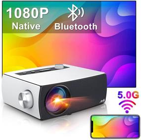 img 4 attached to 🎥 Проектор Artlii Enjoy 3 Portable Native 1080P 5G WiFi Bluetooth, 9000 Люмен & 300" Дисплей, Проектор для фильмов с увеличением и коррекцией Keystone, Совместим с TV Stick/iOS/Android/PS4