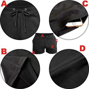 img 2 attached to Lehmanlin Workout Pockets Bodybuilding Black Medium