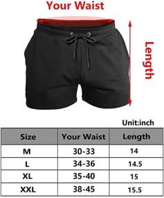 img 1 attached to Lehmanlin Workout Pockets Bodybuilding Black Medium