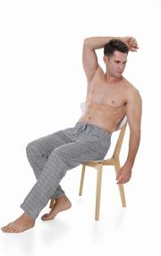 img 1 attached to 🌙 Comfortable and Stylish: Alex Vando Printed Drawstring Men's Sleepwear for Ultimate Relaxation and Lounge Experience