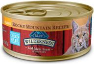 blue buffalo wilderness rocky mountain recipe: high protein grain free wet cat food - 5.5oz (pack of 24) logo