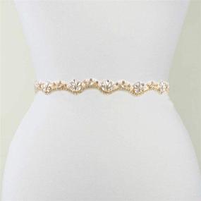 img 2 attached to 💎 Sparkling Rhinestone Crystal Wedding Belts: Yanstar's Exquisite Bridesmaid Accessories for Women