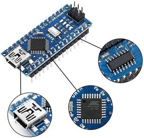 img 2 attached to 🔌 Ultra-Compact Nano V3.0 ATmega328P Micro Controller Board with CH340G Chip – 5pcs Set Including Mini USB Cable