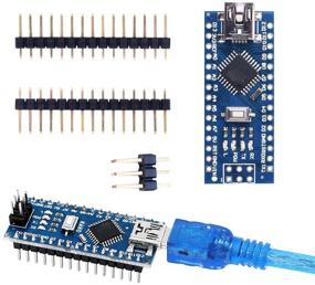 img 1 attached to 🔌 Ultra-Compact Nano V3.0 ATmega328P Micro Controller Board with CH340G Chip – 5pcs Set Including Mini USB Cable