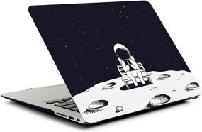 img 1 attached to Жесткий пластиковый чехол "Космическая планета" совместим с MacBook Air 11 Inch Модель:A1370 A1465 AMONONE Чехол для ноутбука с защитой клавиатуры - Астронавт
