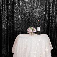 📸 juya delight sequin photography background curtains: sparkling 6ft x 8ft backdrop for weddings & parties logo