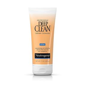 img 4 attached to 🧼 Neutrogena Deep Clean Daily Facial Cream Cleanser - Beta Hydroxy Acid Removes Dirt, Oil & Makeup | Alcohol-Free, Oil-Free, Non-Comedogenic – 7 fl. oz