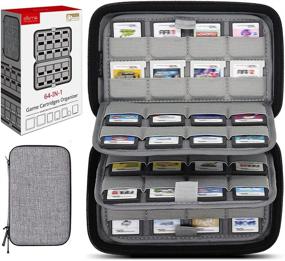img 4 attached to Sisma 64 Game Cartridge Holder: Ultimate Storage Case for Nintendo 3DS 2DS DS Game Cards - Sleek Grey Design