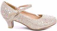 girls' sparkling rhinestone 💎 glitter pumps - size 13 shoes logo
