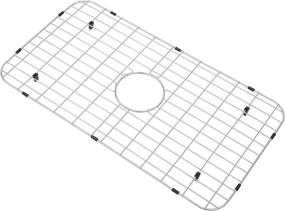 img 4 attached to 🧼 Zeesink Kitchen Sink Grid and Protector 28 9/16" X 15 9/16", Farmhouse Sink Bottom Grid with Center Drain