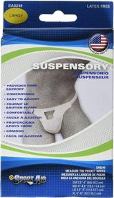 img 1 attached to SportAid Large Suspensory: Comfortable Elastic Waist Band for Superior Support