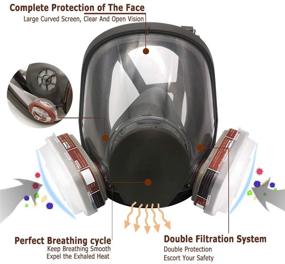 img 3 attached to Respirаtor Reusable Compatible Protection Polishing