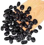🌿 enhance your aquarium and garden with cfkj 18lb black pebbles: natural polished decorative gravel for landscaping, garden ornament, and aquatic environments логотип