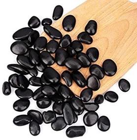 img 1 attached to 🌿 Enhance Your Aquarium and Garden with CFKJ 18lb Black Pebbles: Natural Polished Decorative Gravel for Landscaping, Garden Ornament, and Aquatic Environments