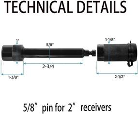 img 1 attached to ORANDESIGNE Trailer Locking Receiver Vehicle Exterior Accessories